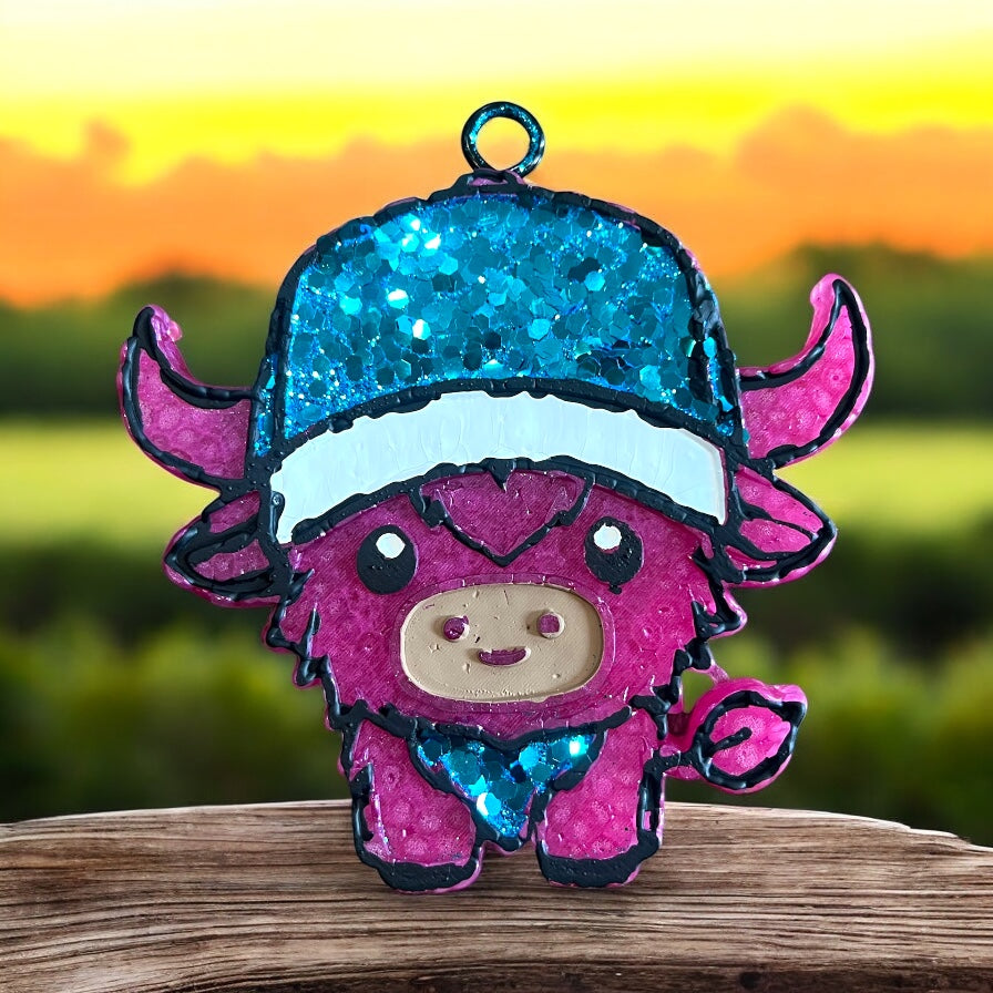 The Trucker Car Freshie-Glittered vehicle scented aroma beads