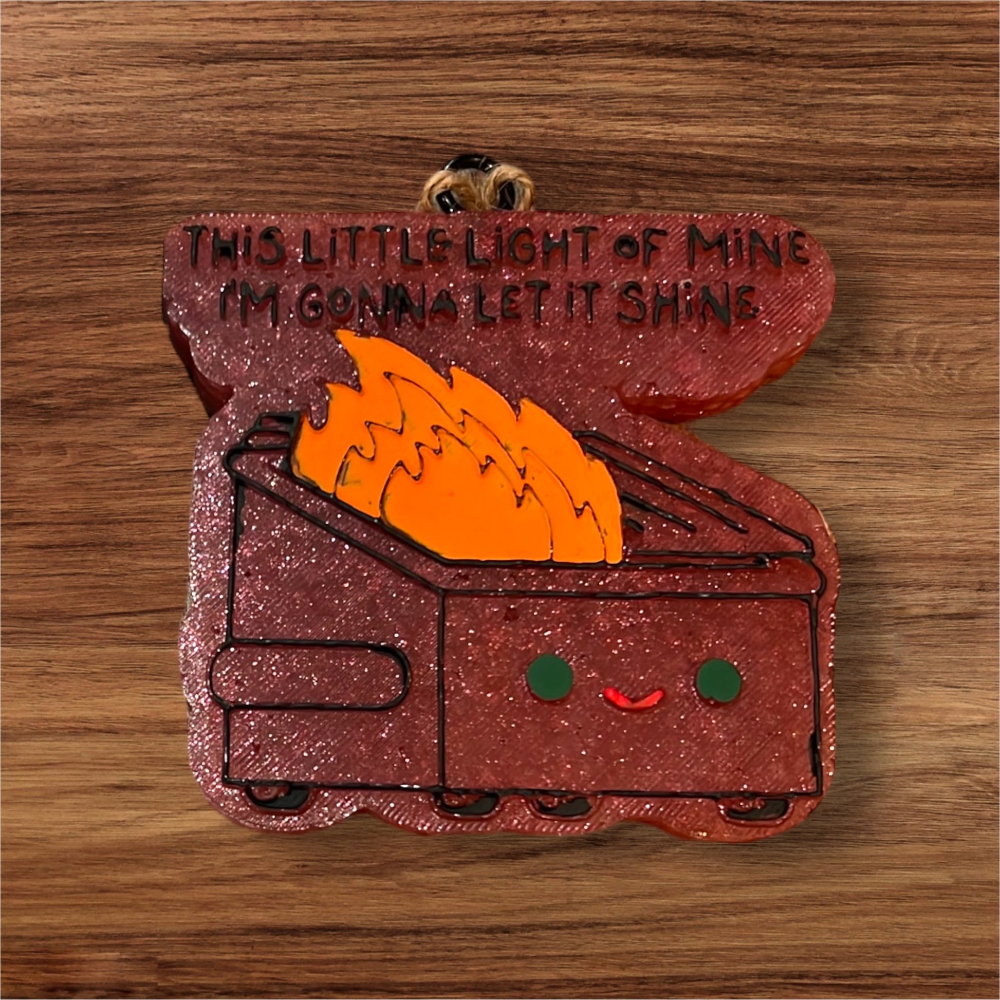 Dumpster Fire Car Freshie