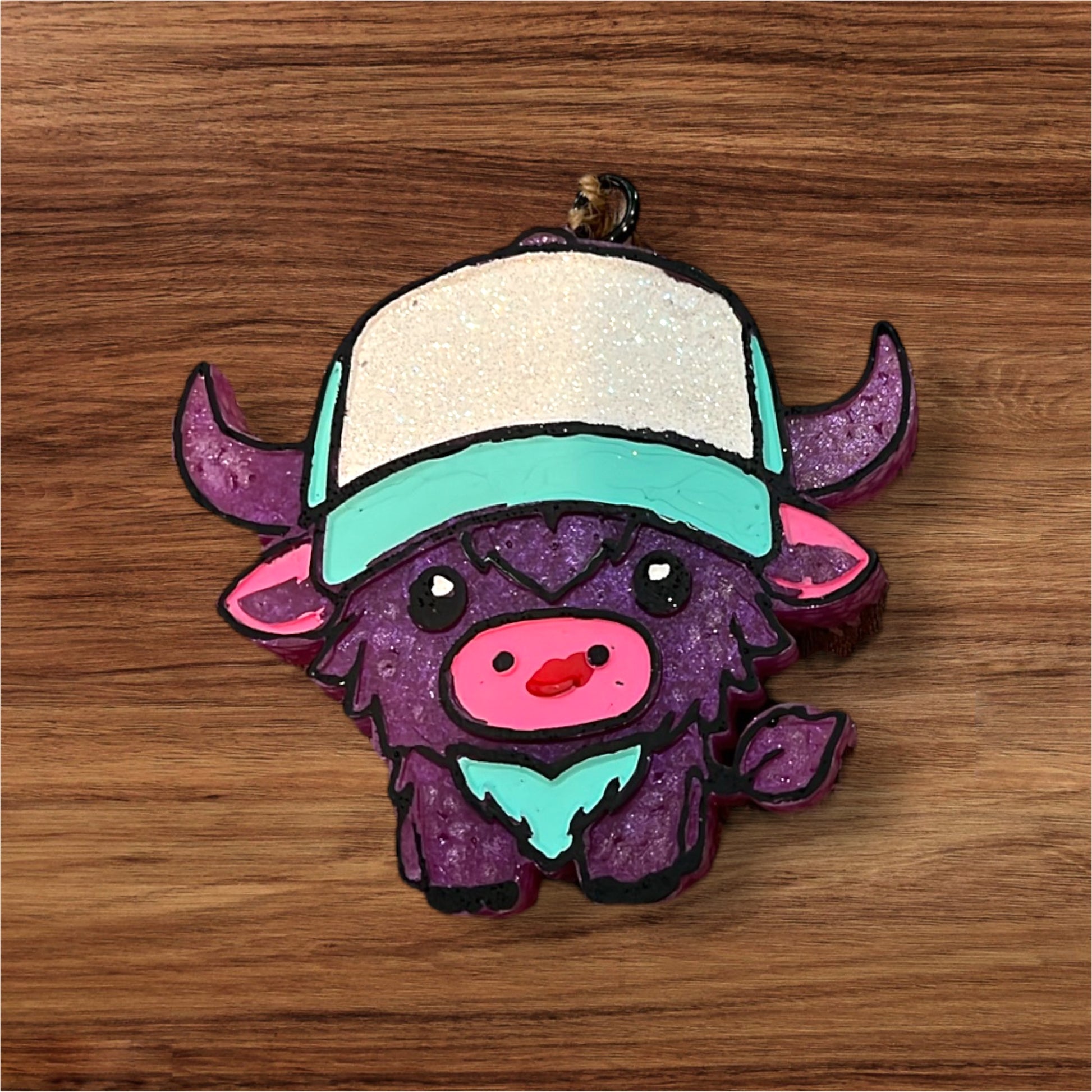 The Trucker Car Freshie-Glittered vehicle scented aroma beads