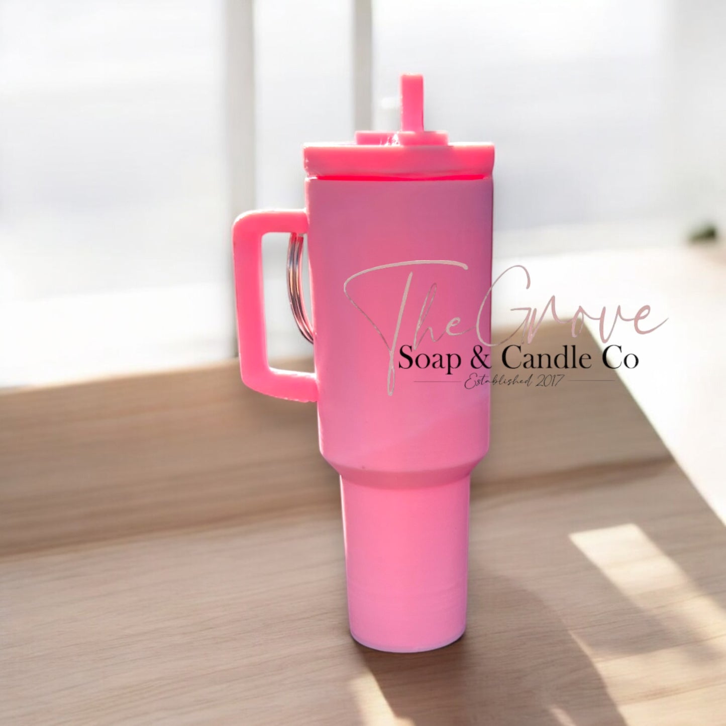 Mini tumbler lip balm holder keychain
