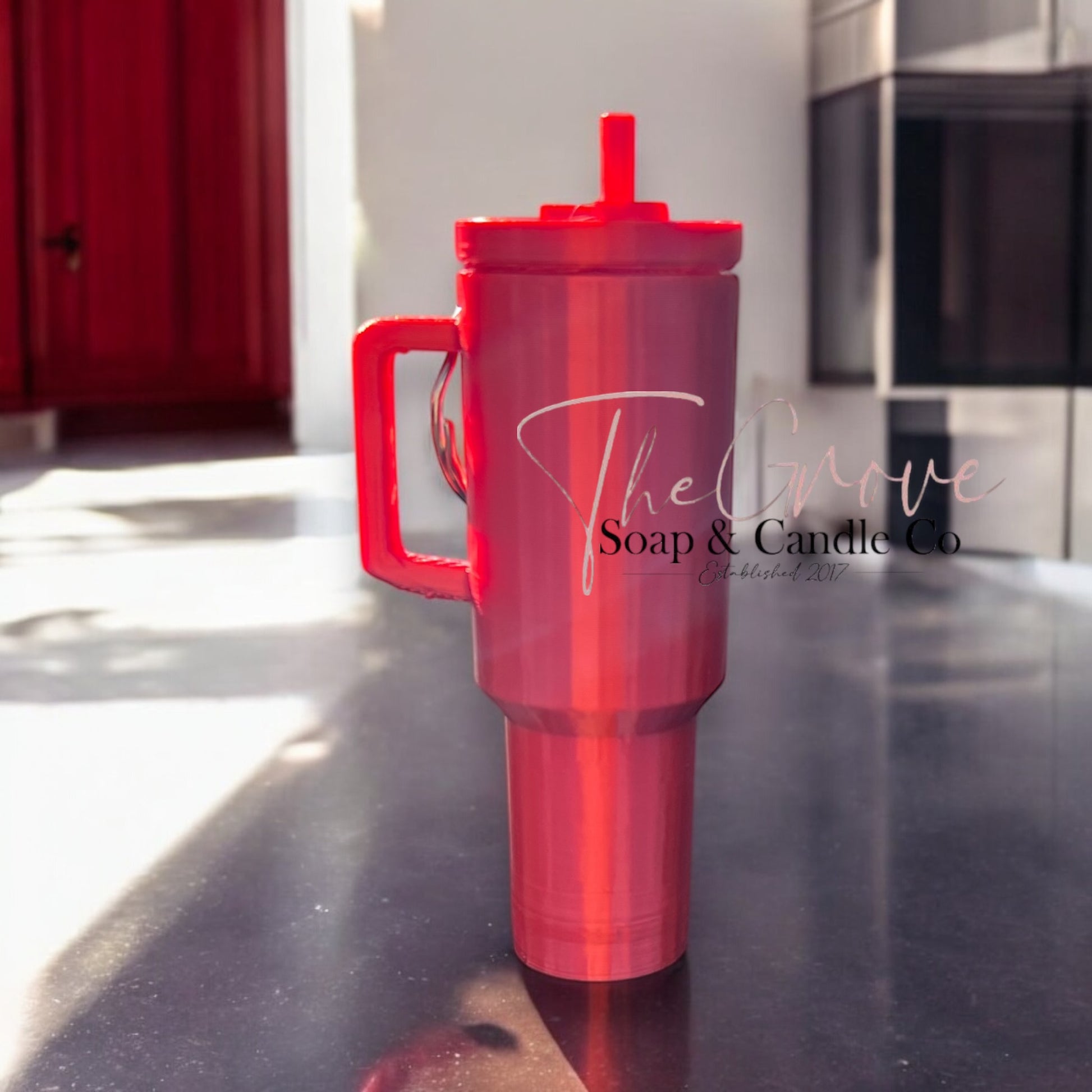 Mini tumbler lip balm holder keychain