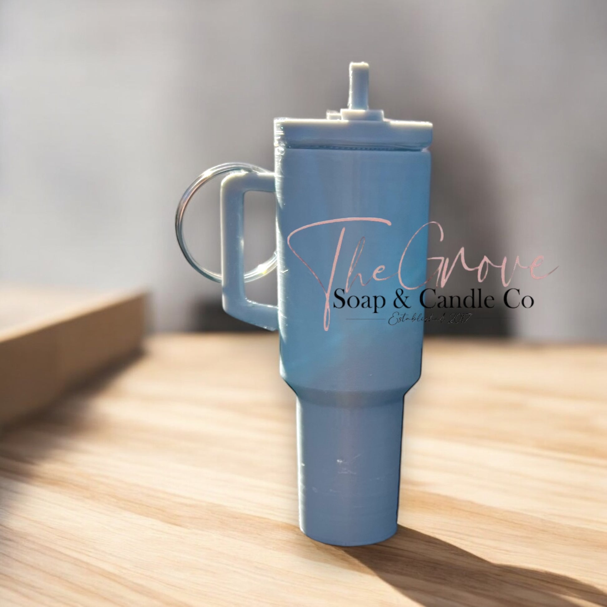 Mini tumbler lip balm holder keychain