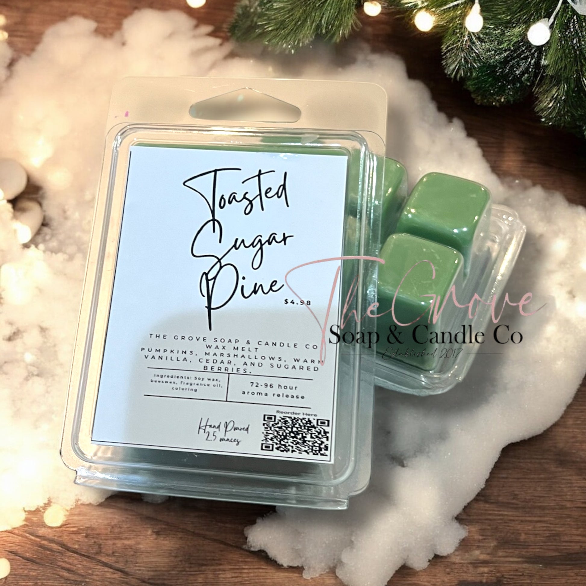 Toasted Sugar Pine Soy/Beeswax Wax Melt