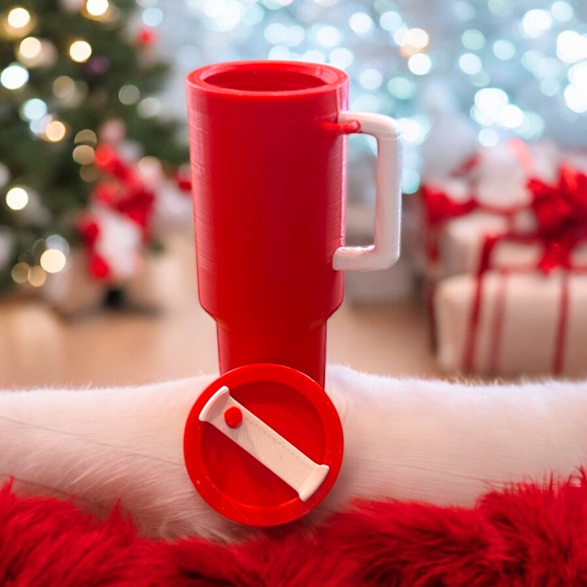 Mini tumbler lip balm holder keychain