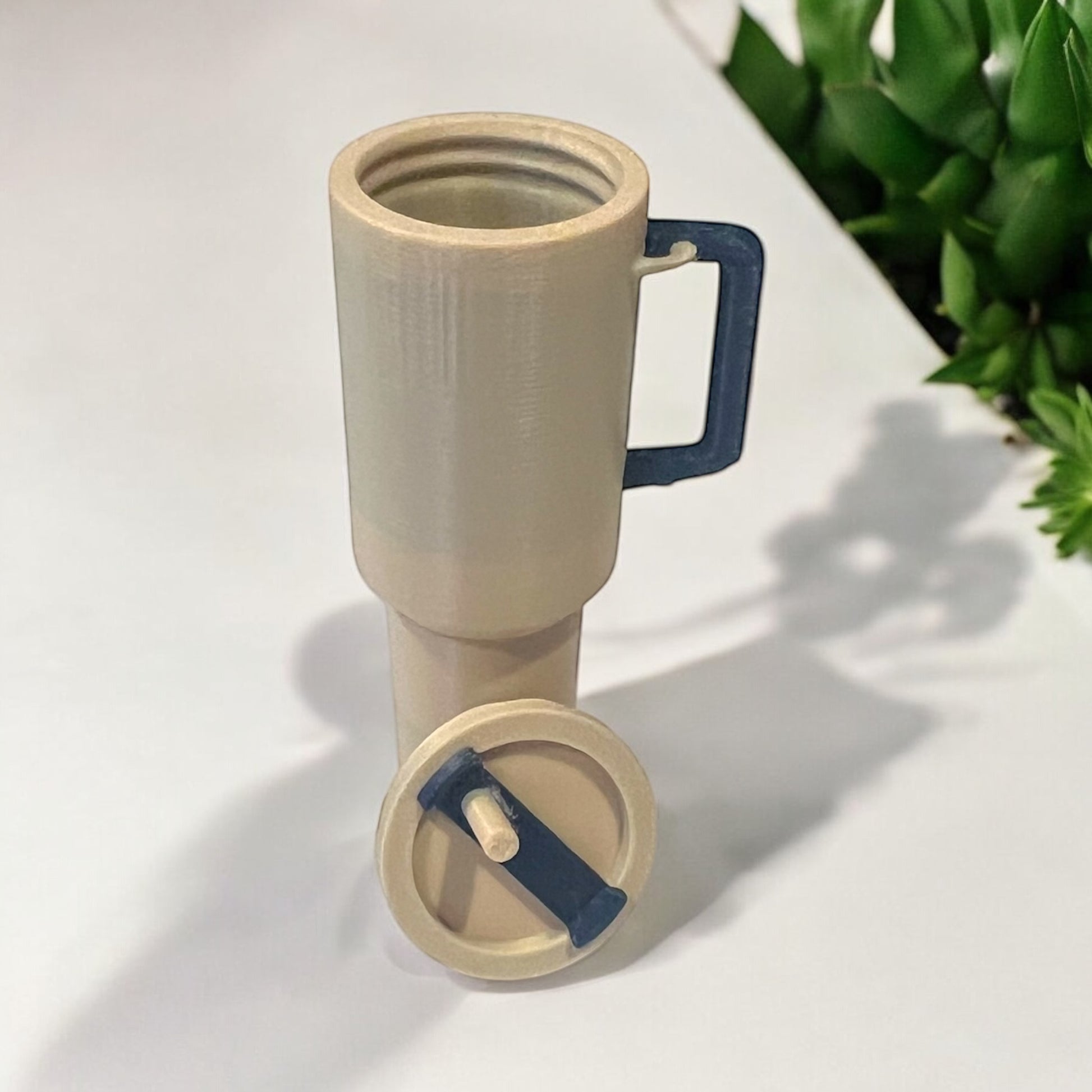 Mini tumbler lip balm holder keychain