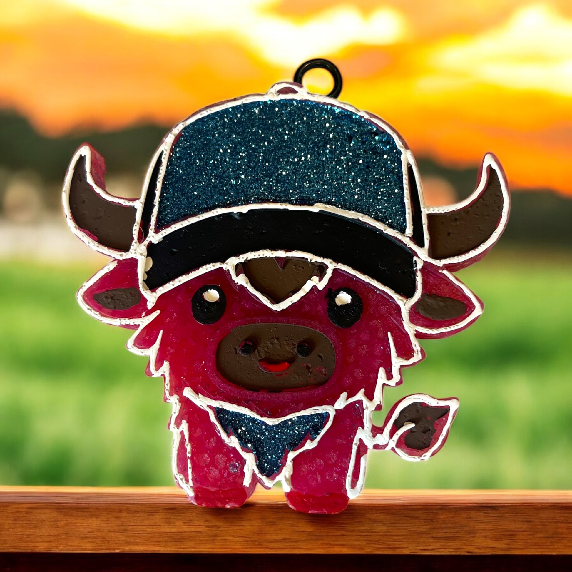 The Trucker Car Freshie-Glittered vehicle scented aroma beads