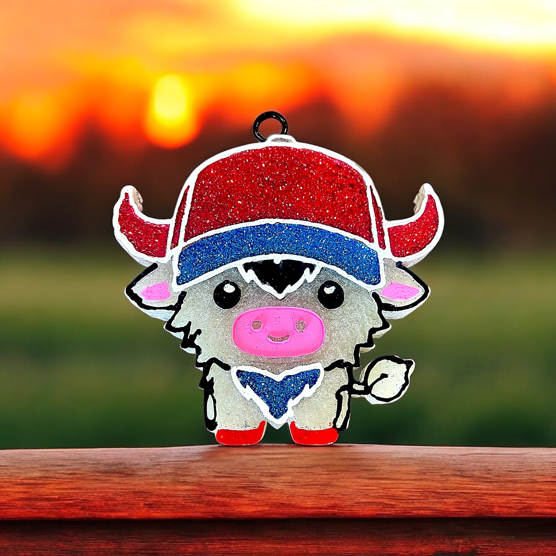 The Trucker Car Freshie-Glittered vehicle scented aroma beads