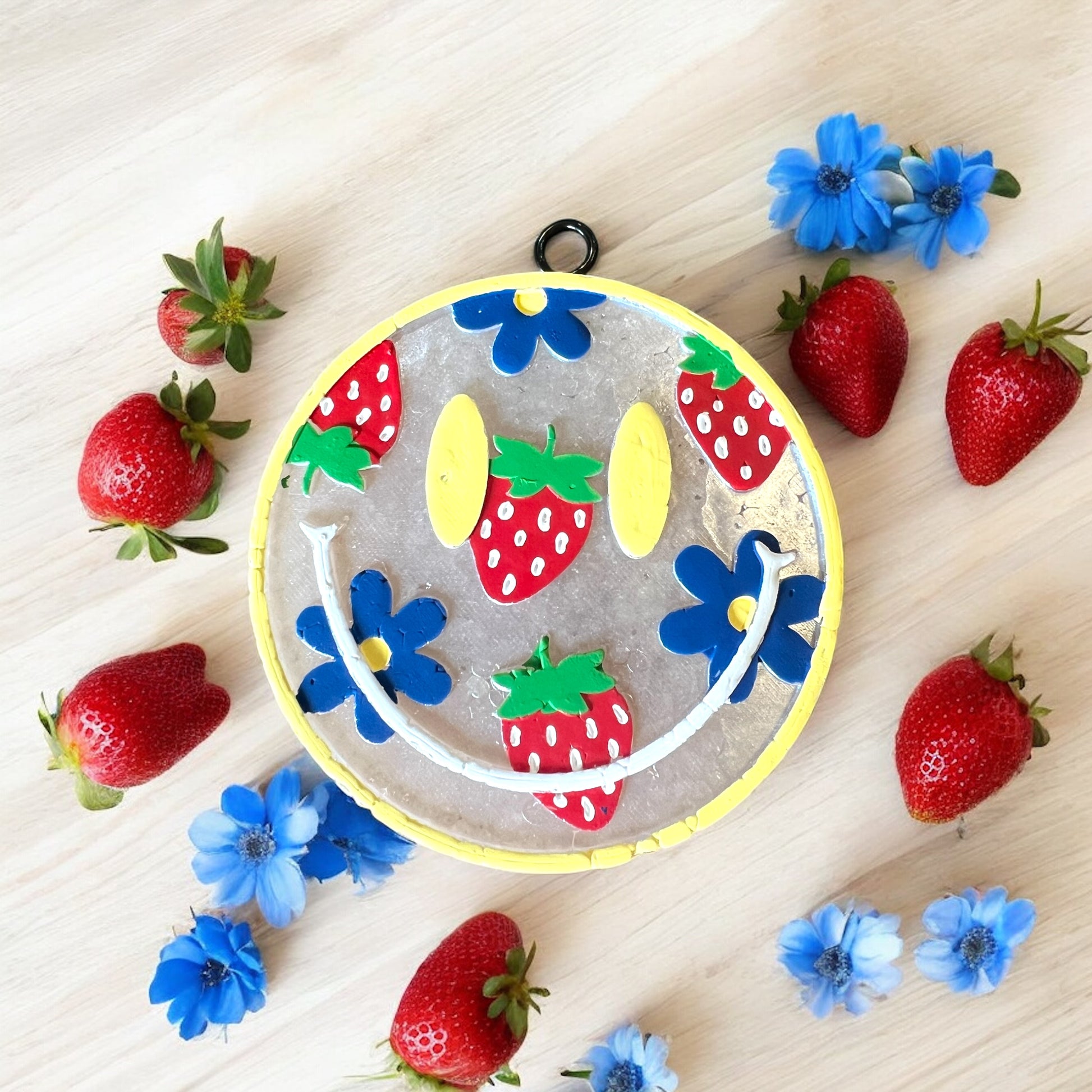 Patriotic Strawberry and Sunshine Car Freshie