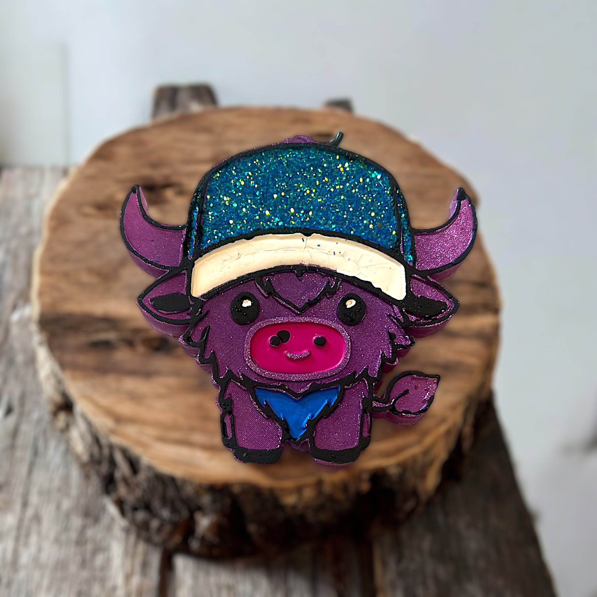 The Trucker Car Freshie-Glittered vehicle scented aroma beads