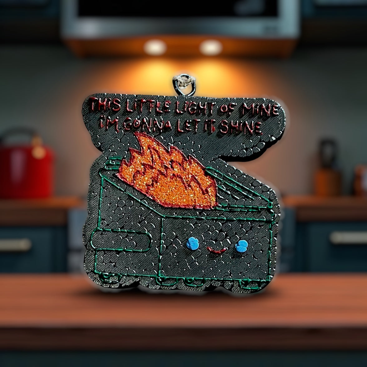 Dumpster Fire Car Freshie