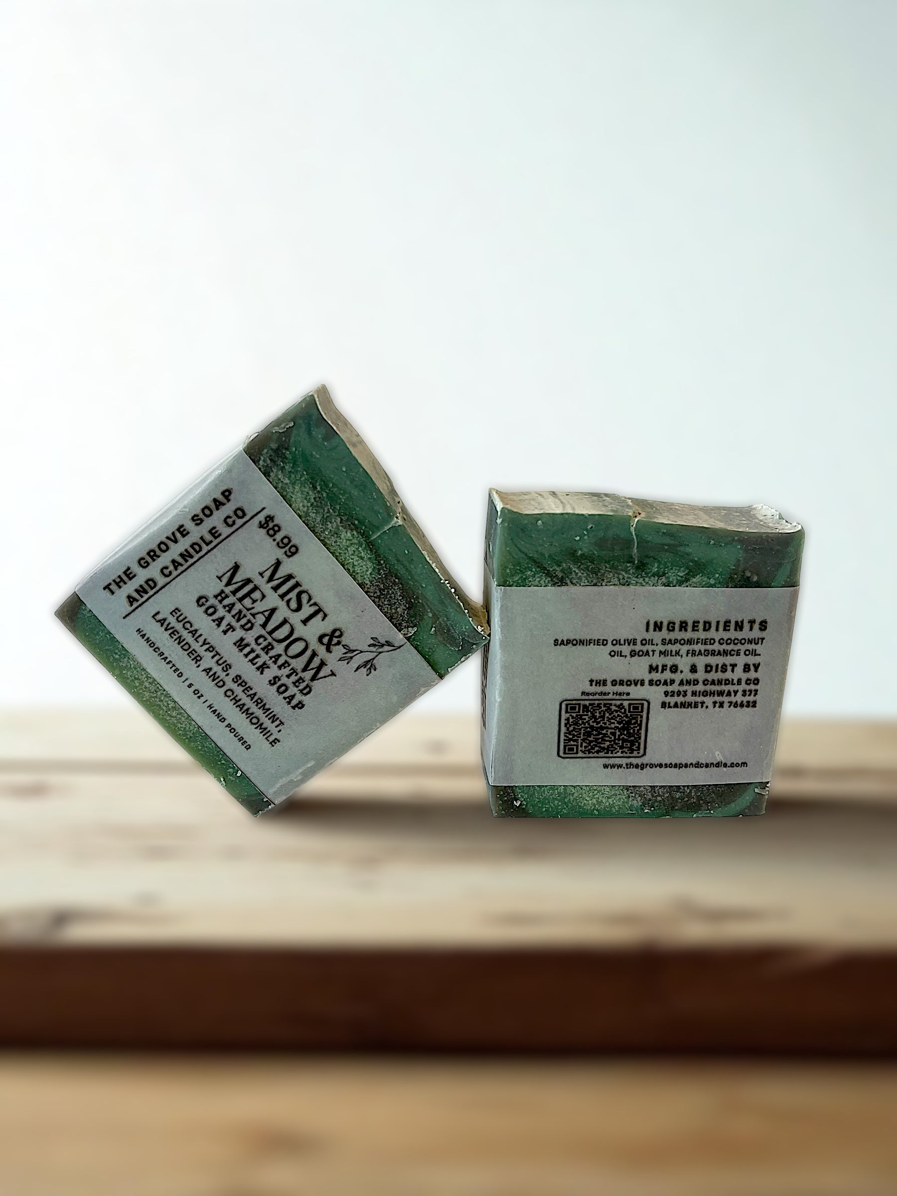 Mist & Meadow Goat Milk Soap-Eucalyptus, Spearmint, Lavender and Chamomile