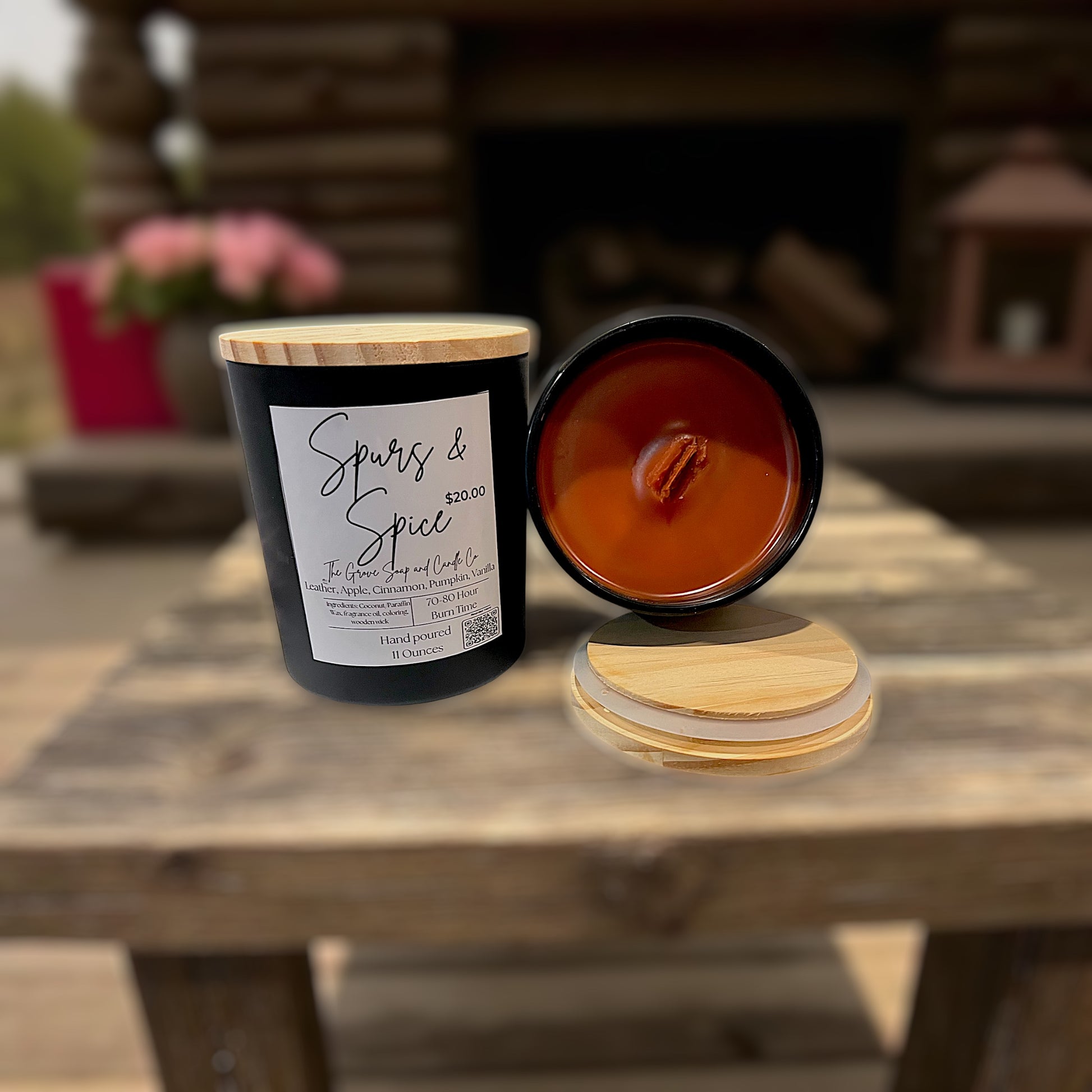 Spurs & Spice – Hand-Poured Rustic Candle