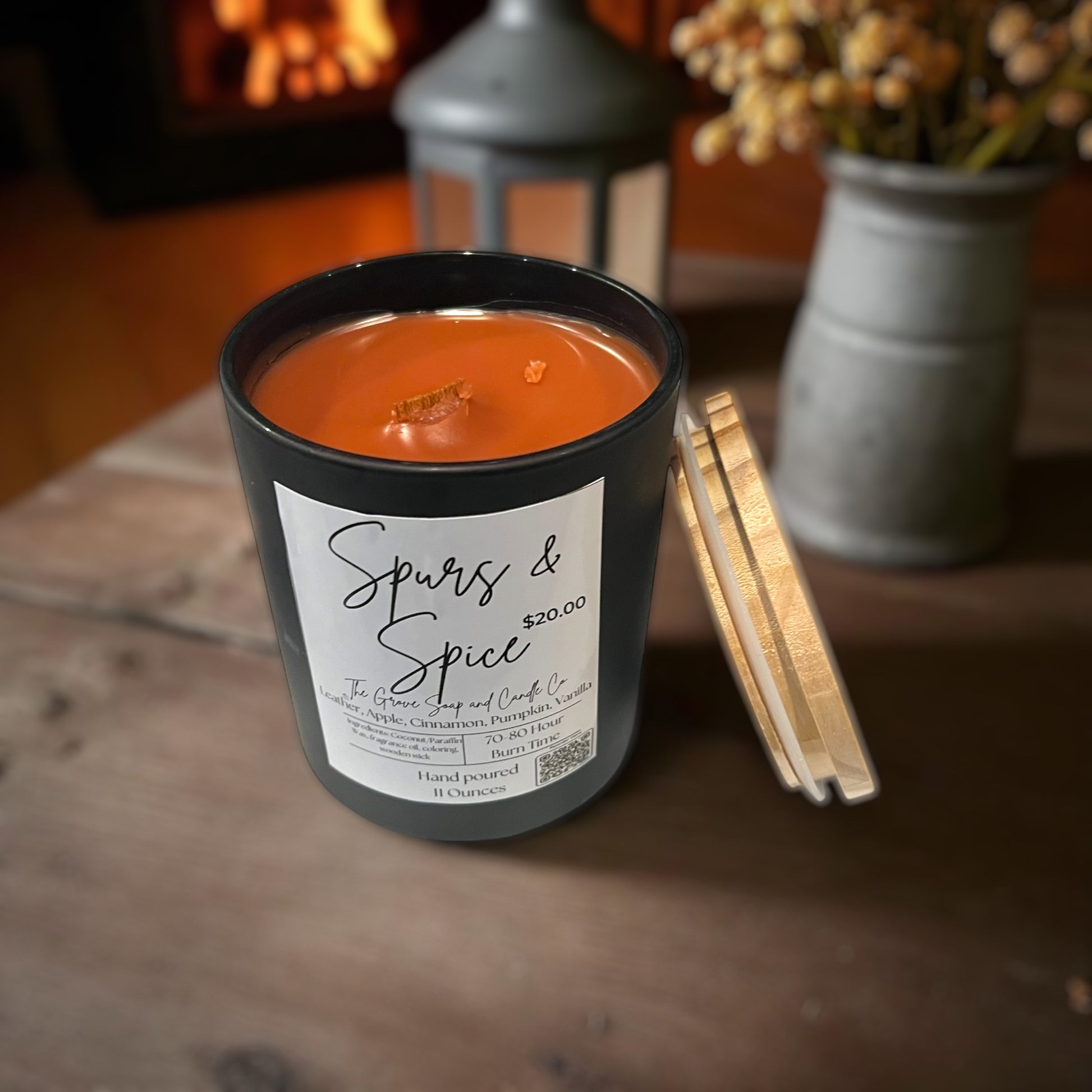 Spurs & Spice – Hand-Poured Rustic Candle