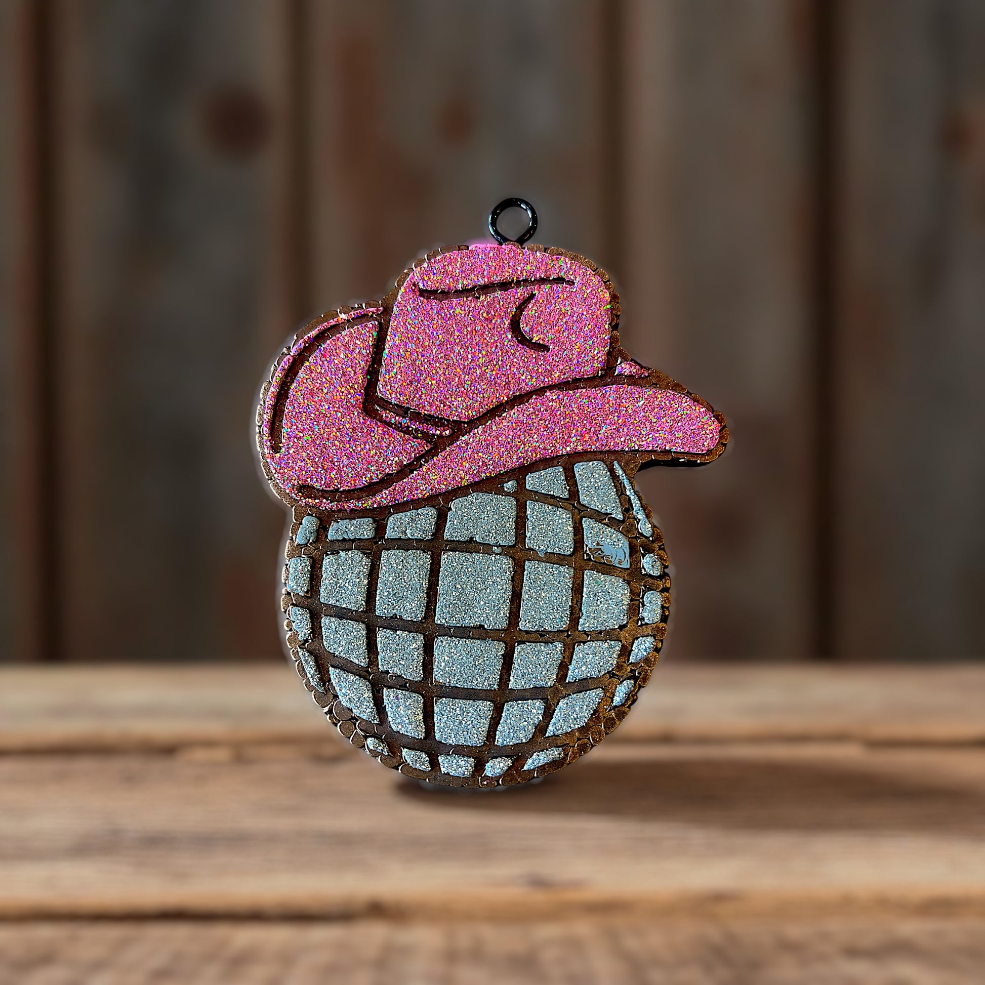 Disco Cowboy Car Freshie – XL Glitter Western Air Freshener | Handcrafted Farmhouse Style