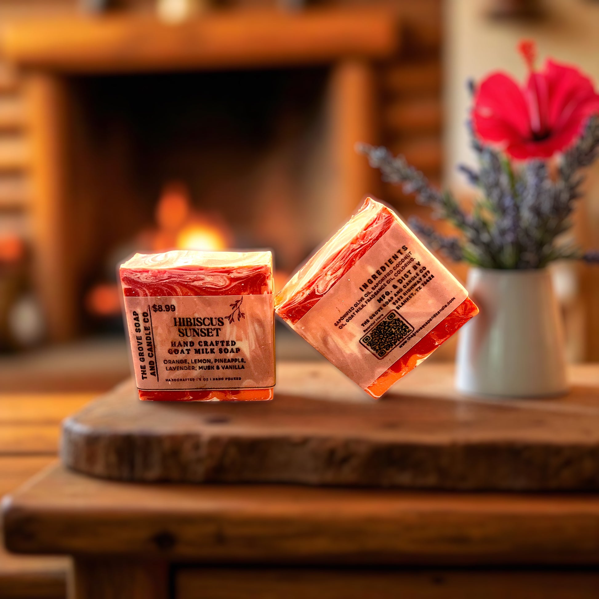 Hibiscus Sunset Goat Milk Soap