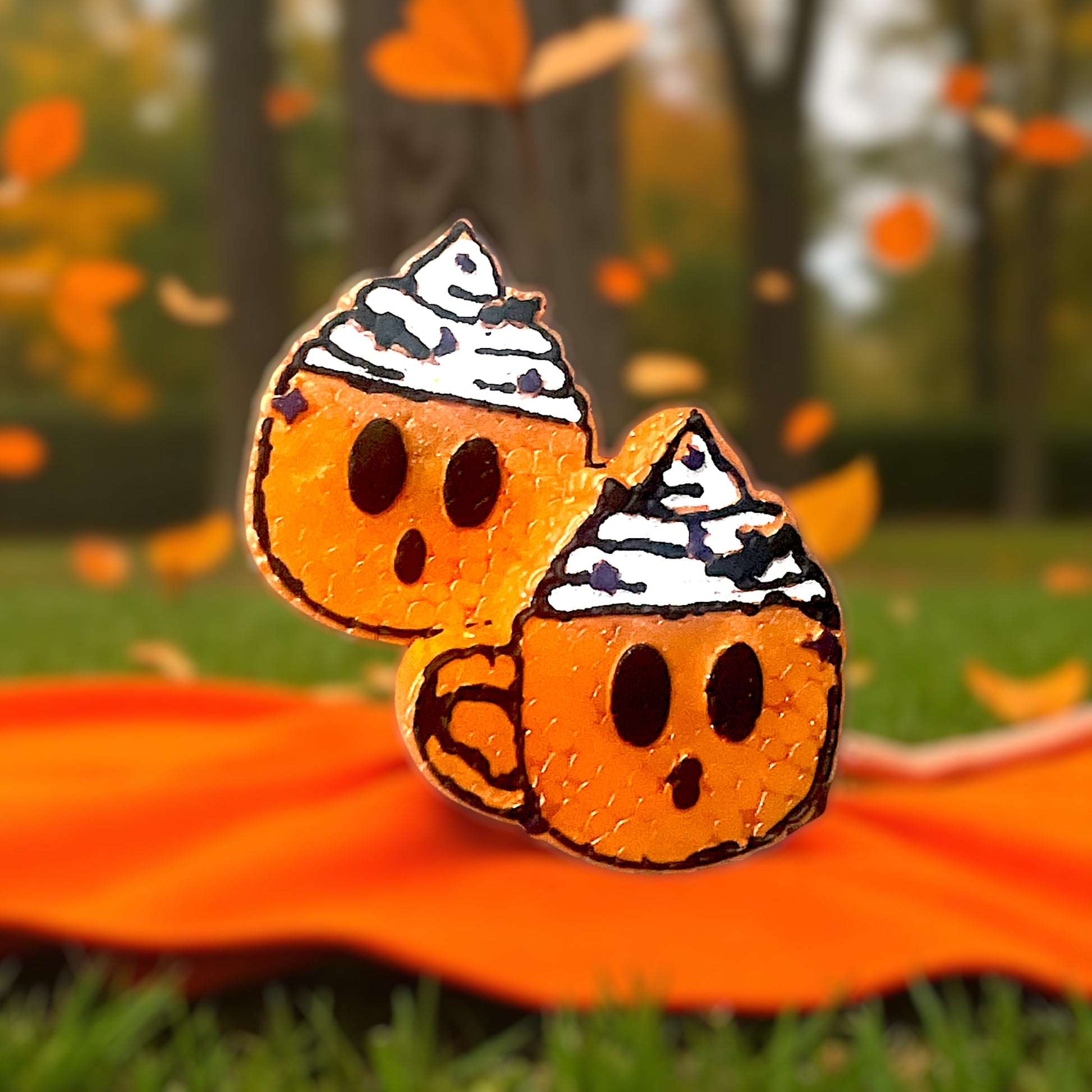 Spooked & Sprinkled Joe – Halloween Coffee Cup Vent Clip Car Freshie