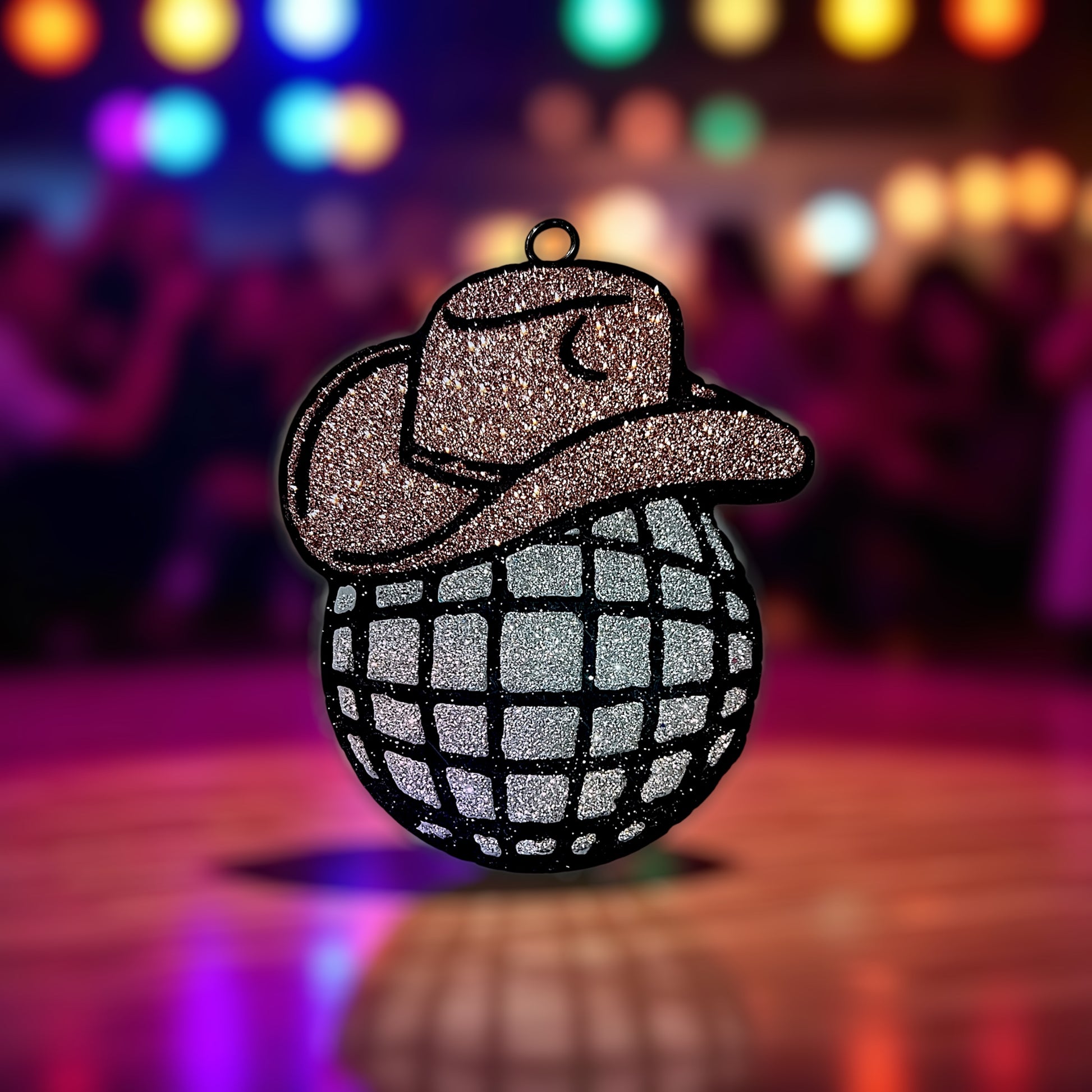 Disco Cowboy Car Freshie – XL Glitter Western Air Freshener | Handcrafted Farmhouse Style