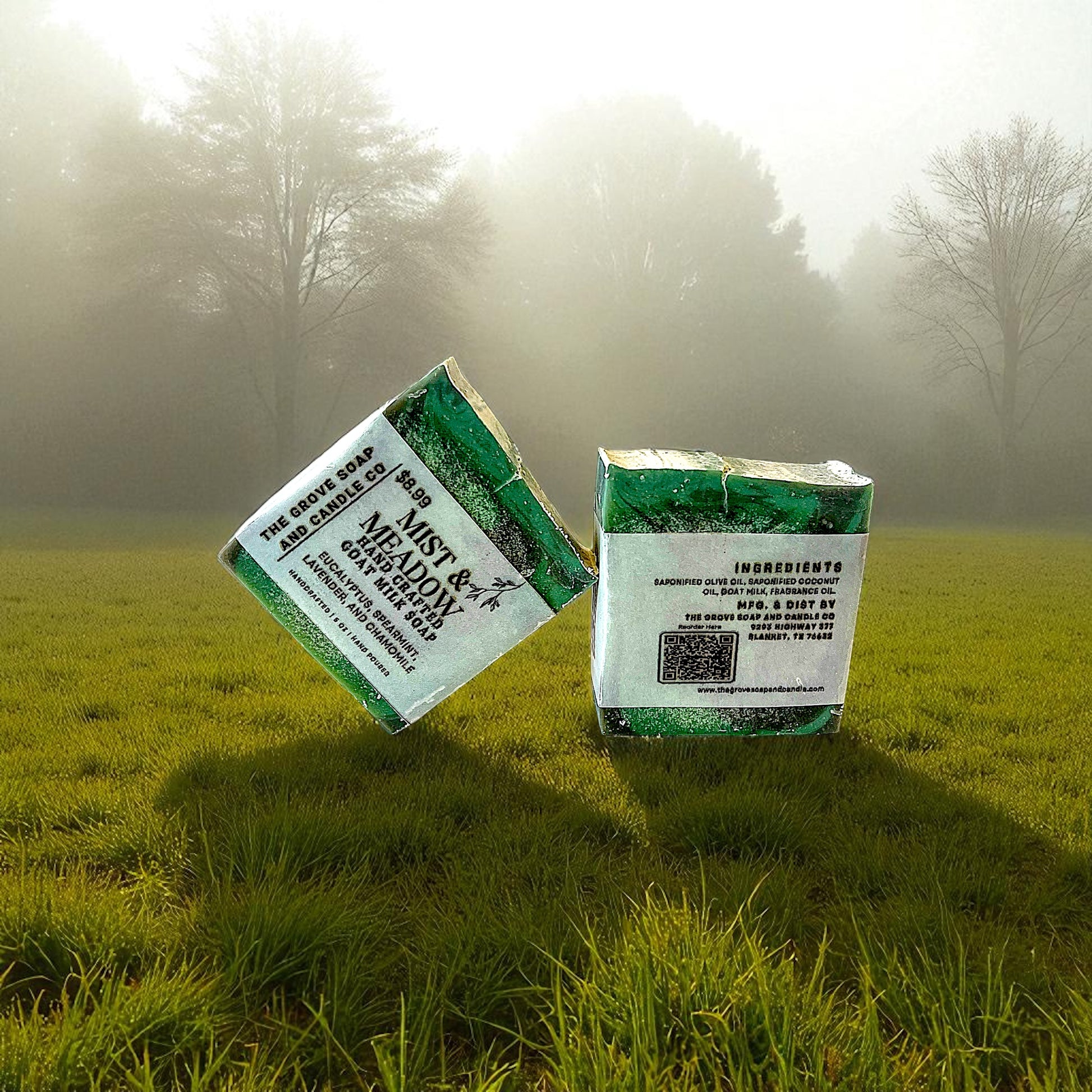 Mist & Meadow Goat Milk Soap-Eucalyptus, Spearmint, Lavender and Chamomile