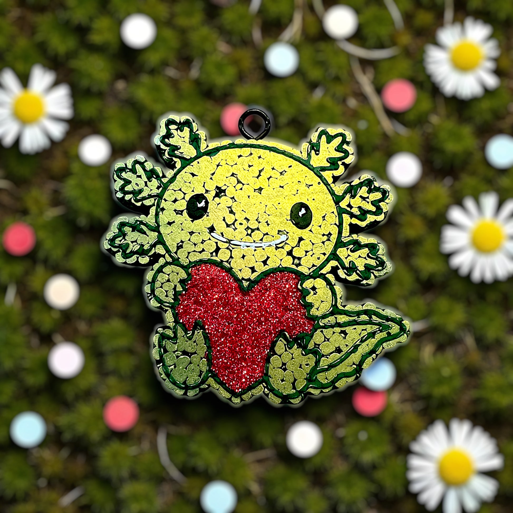 Adorable Axolotl Car Freshie – Hand-Painted & Long-Lasting Scent