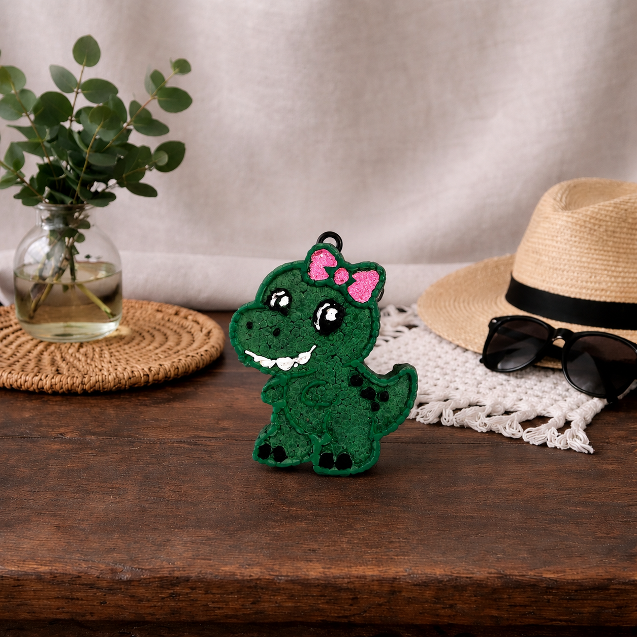 Pretty in Prehistoric Dinosaur Car Freshie