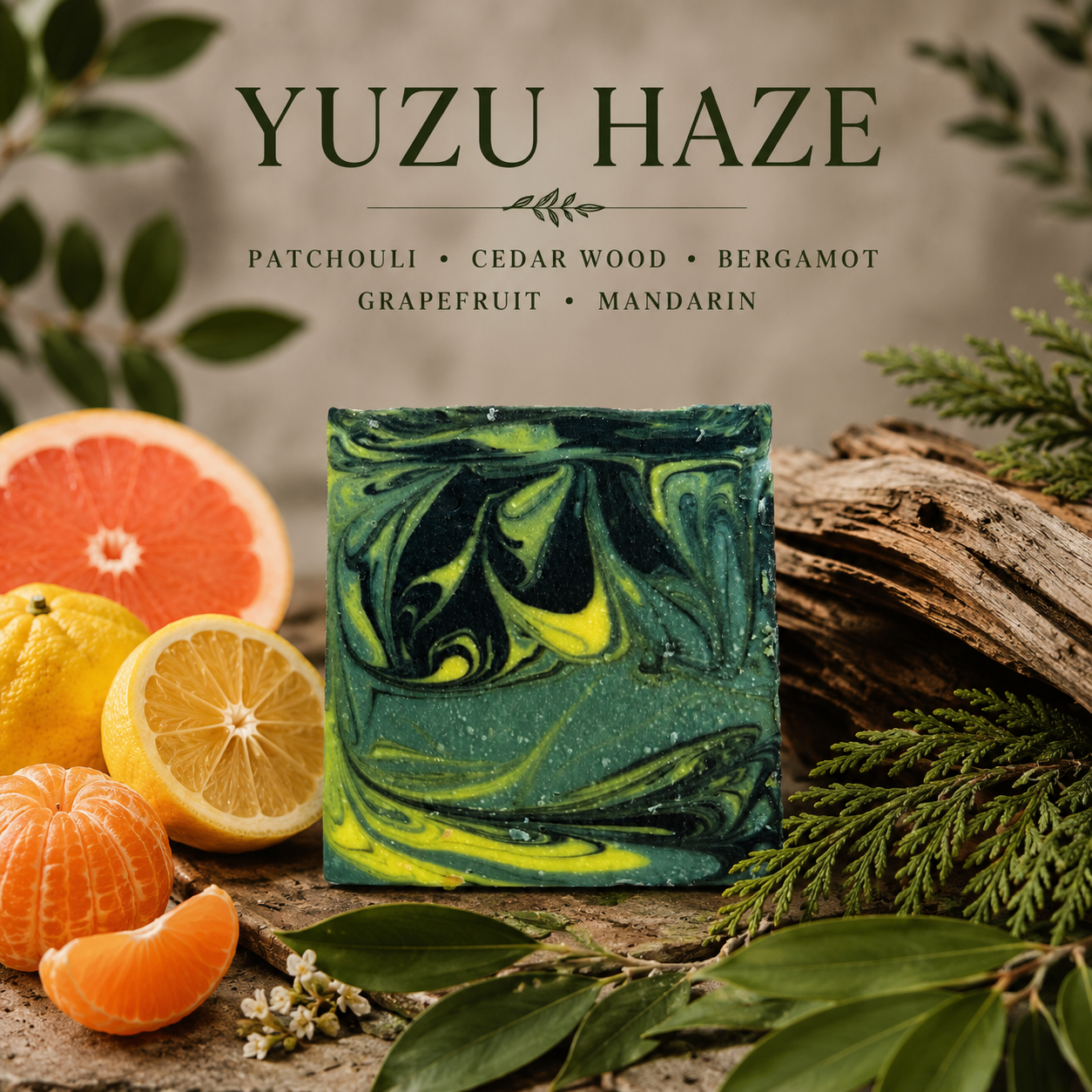 Yuzu Haze Goat Milk Soap - Artisan Handcrafted Bar Soap for Nourishing Skin