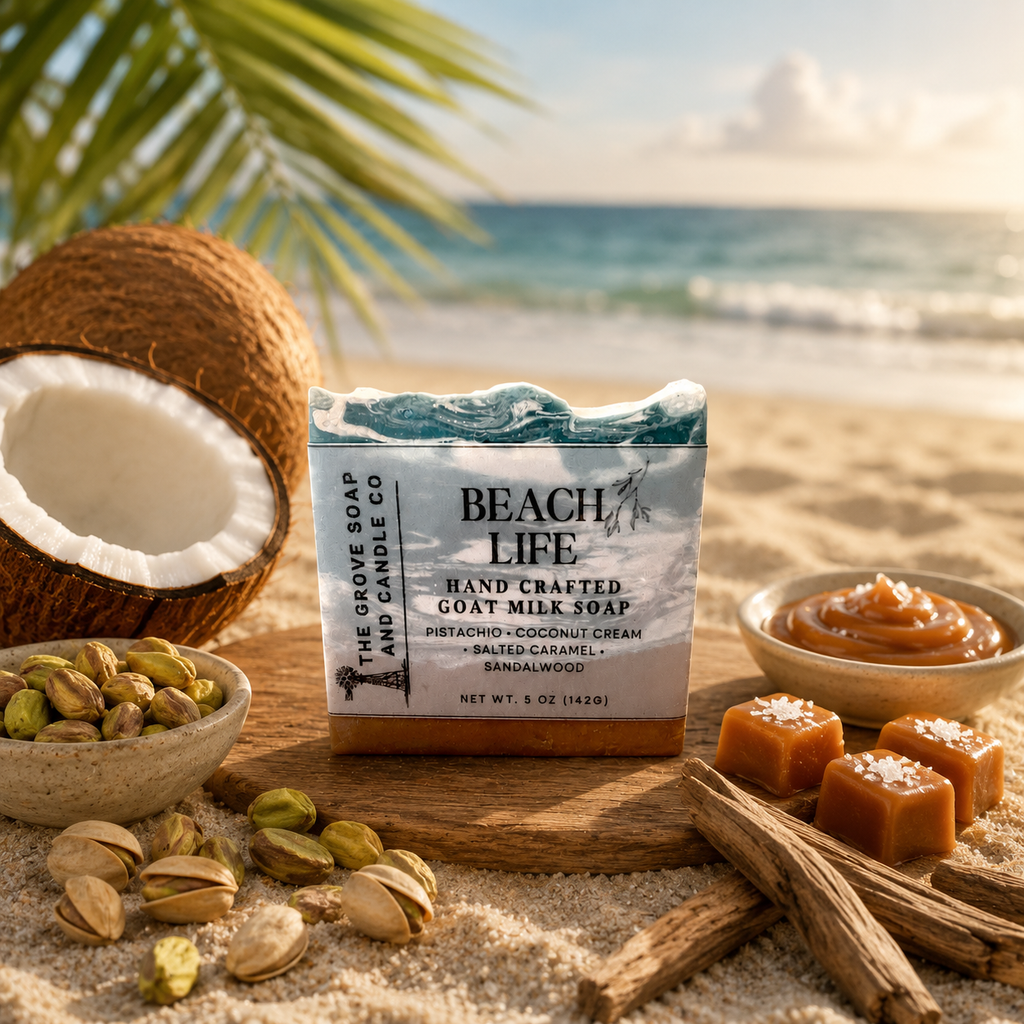 Beach Life Goat Milk Soap – Hand-Poured, Cold Processed Luxury