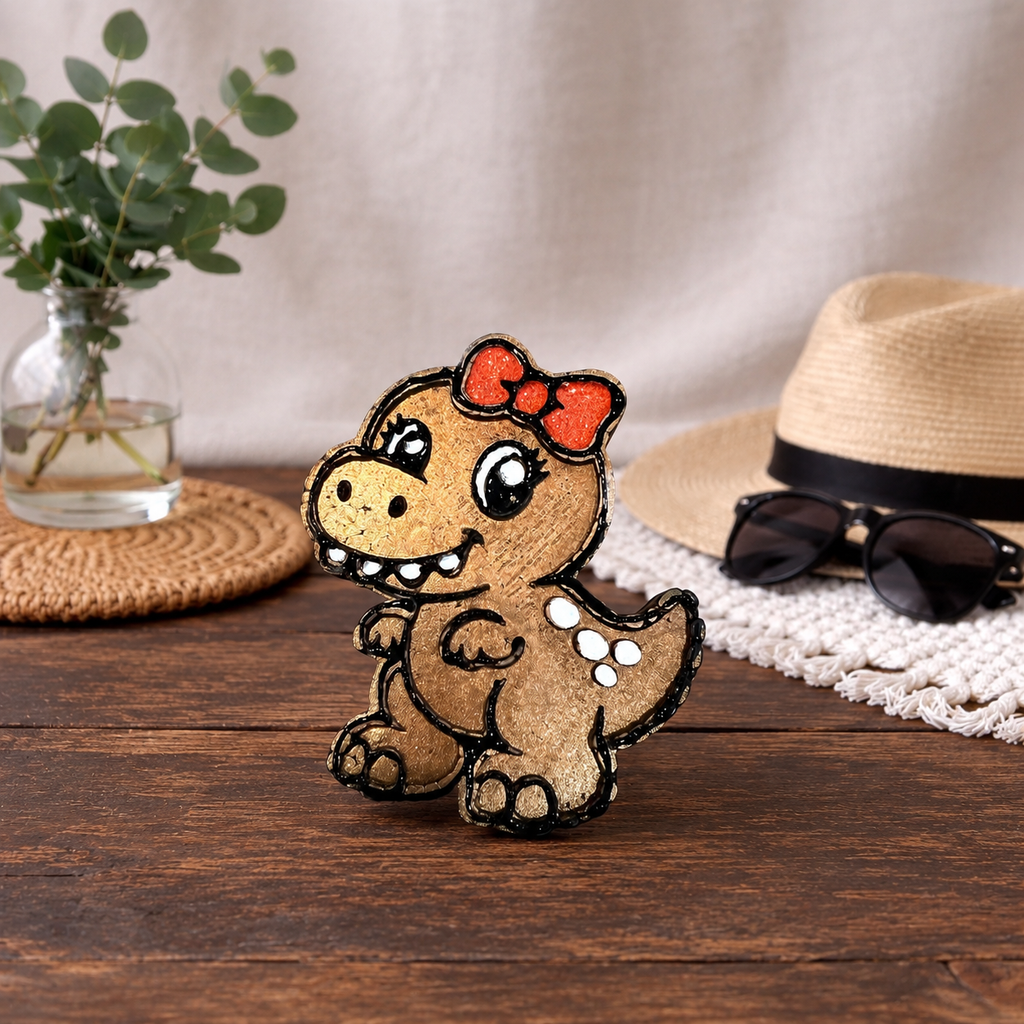 Pretty in Prehistoric Dinosaur Car Freshie