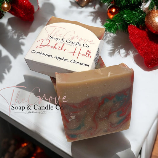 Deck the halls goat milk soap