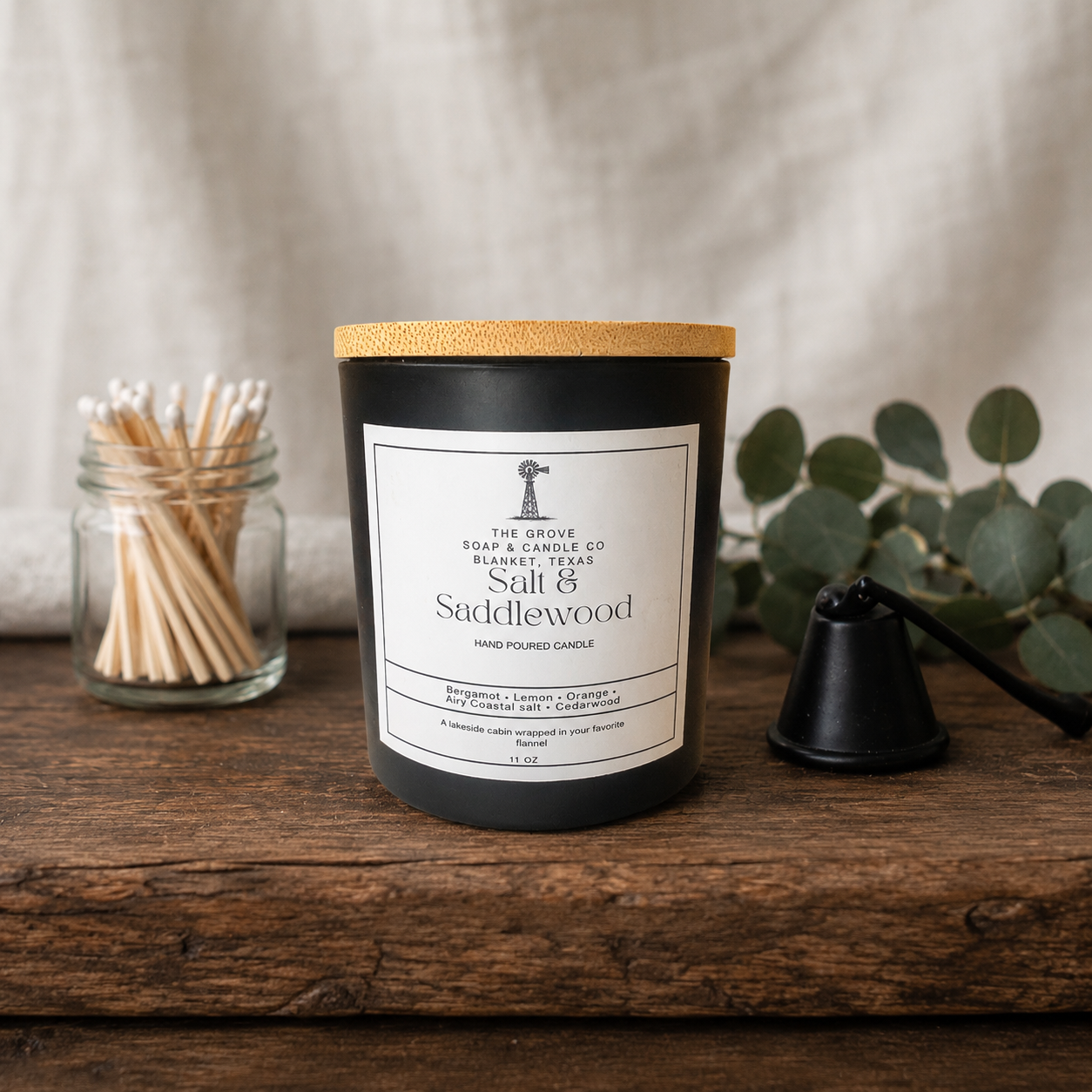 Salt & Saddlewood Candle