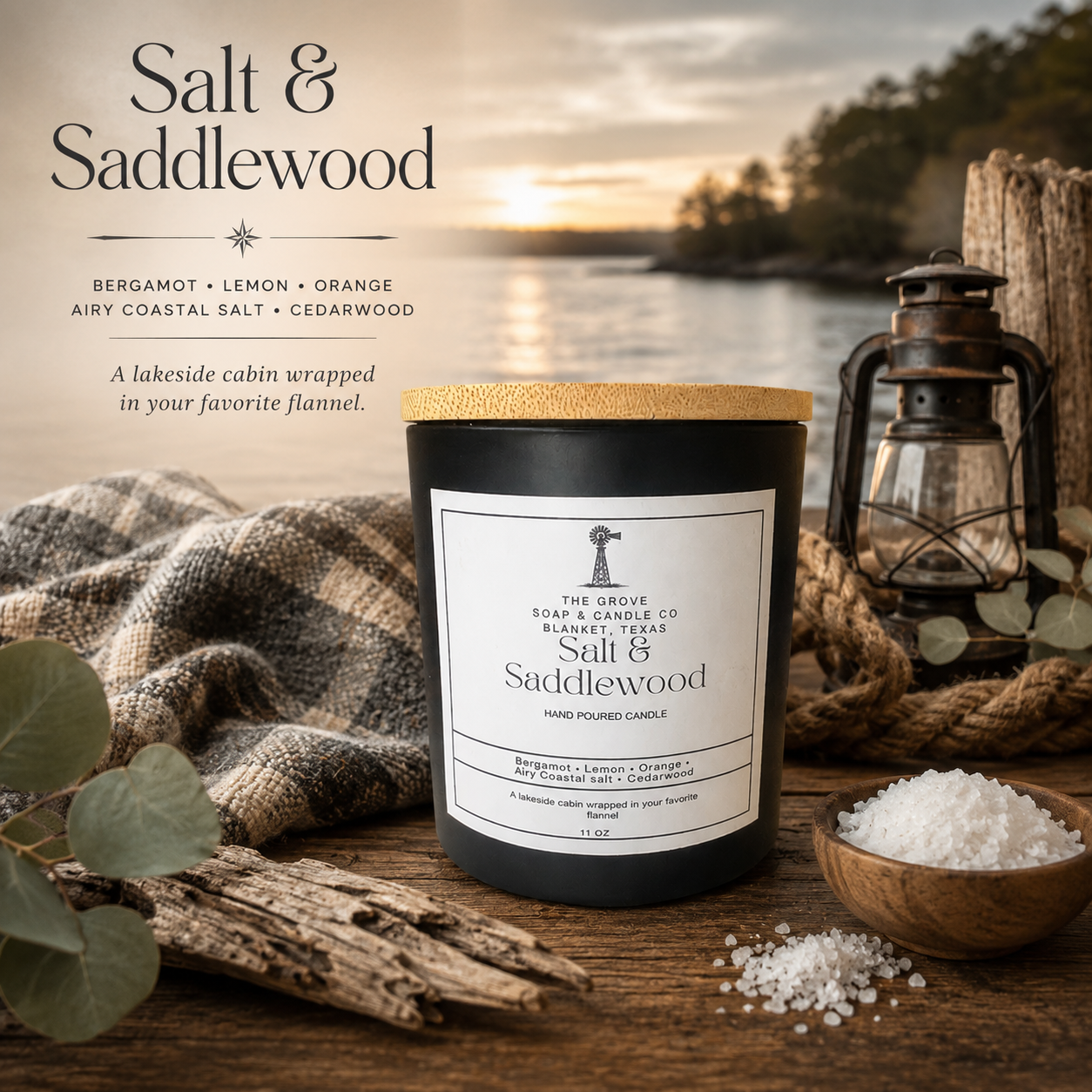 Salt & Saddlewood Candle