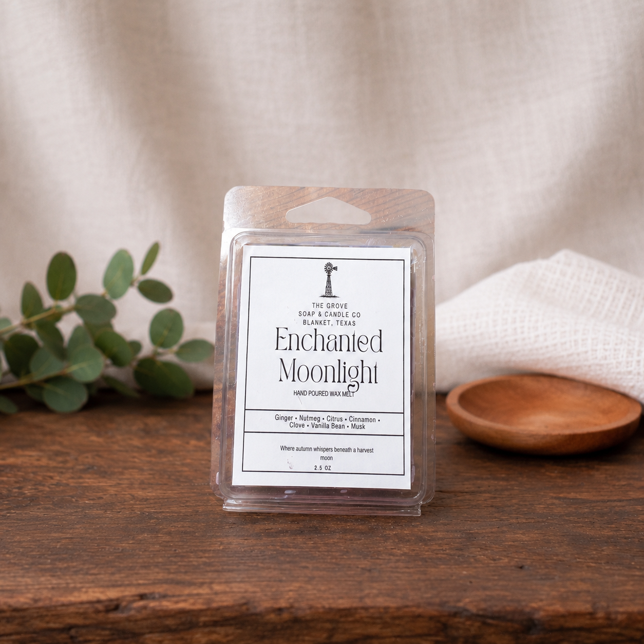 Enchanted Moonlight Wax Melts - Hand Poured 2.5 oz Clamshell for Enchanting Scents