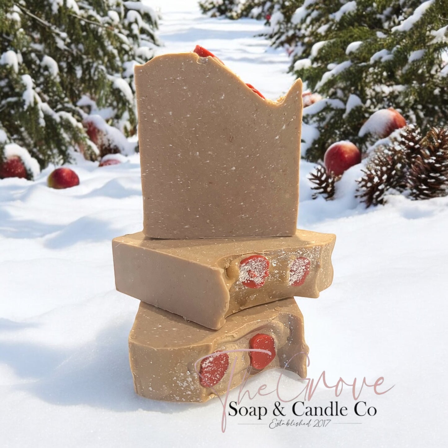 Winter Kissed Apple Goat Milk Soap