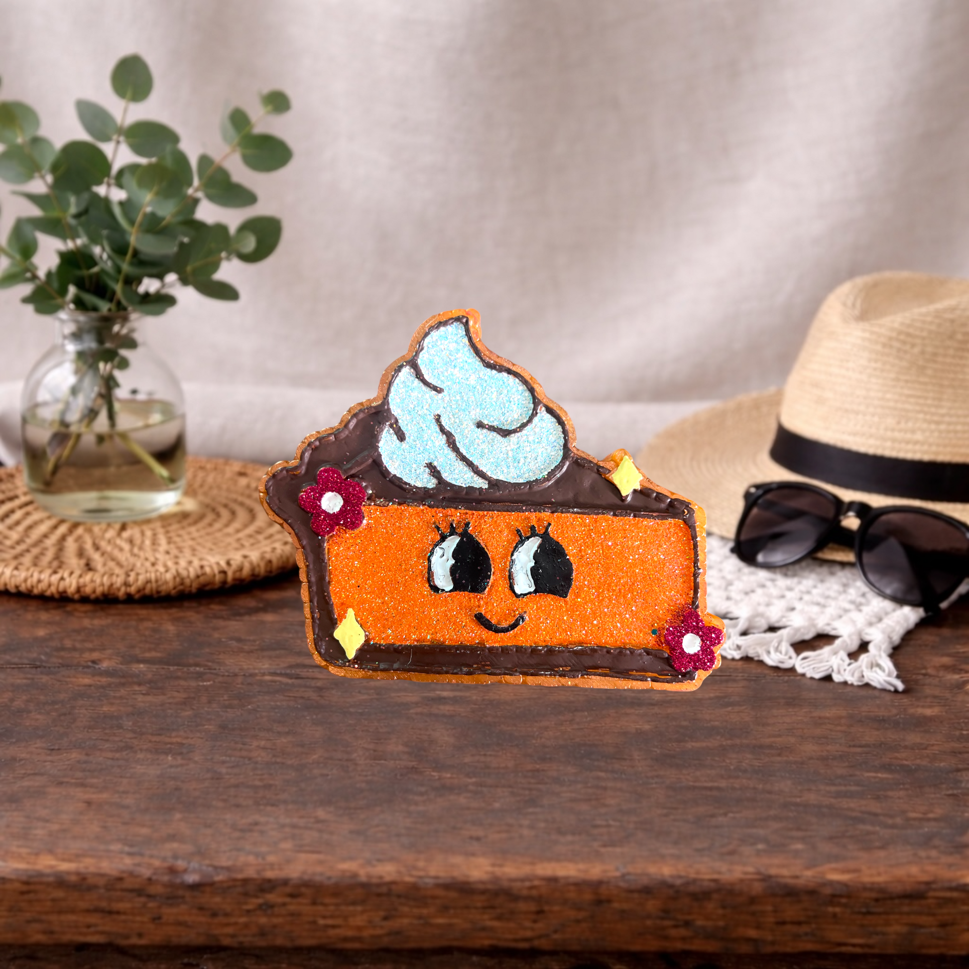 Pie in Your Face Car Freshie – Hand Painted, Scented Car Air Freshener