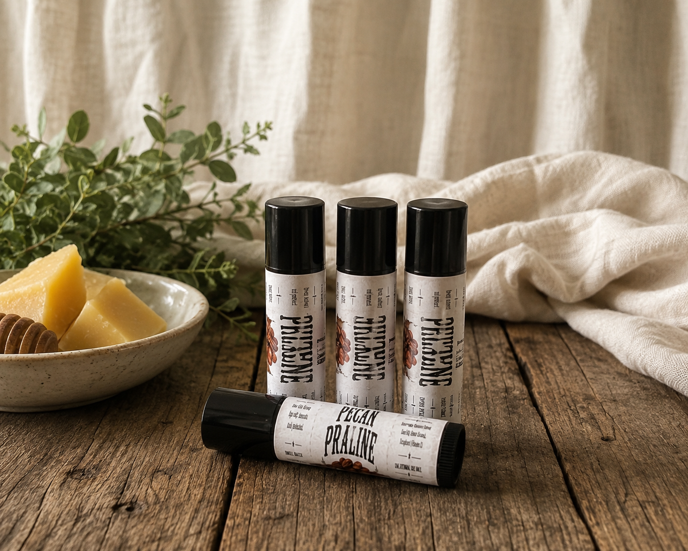 Hand Crafted Natural Beeswax Lip Balm