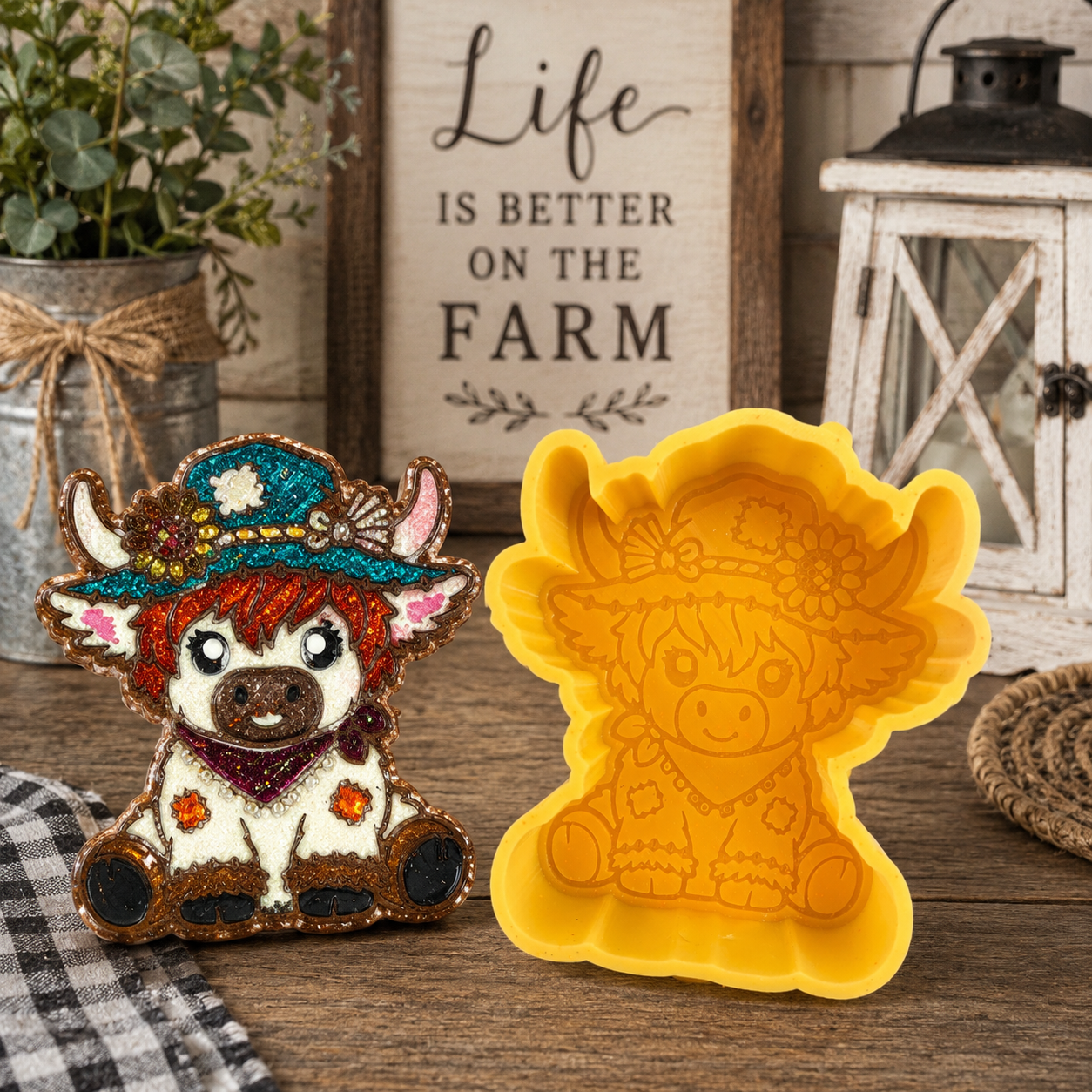 Clara the Cow Freshie Mold
