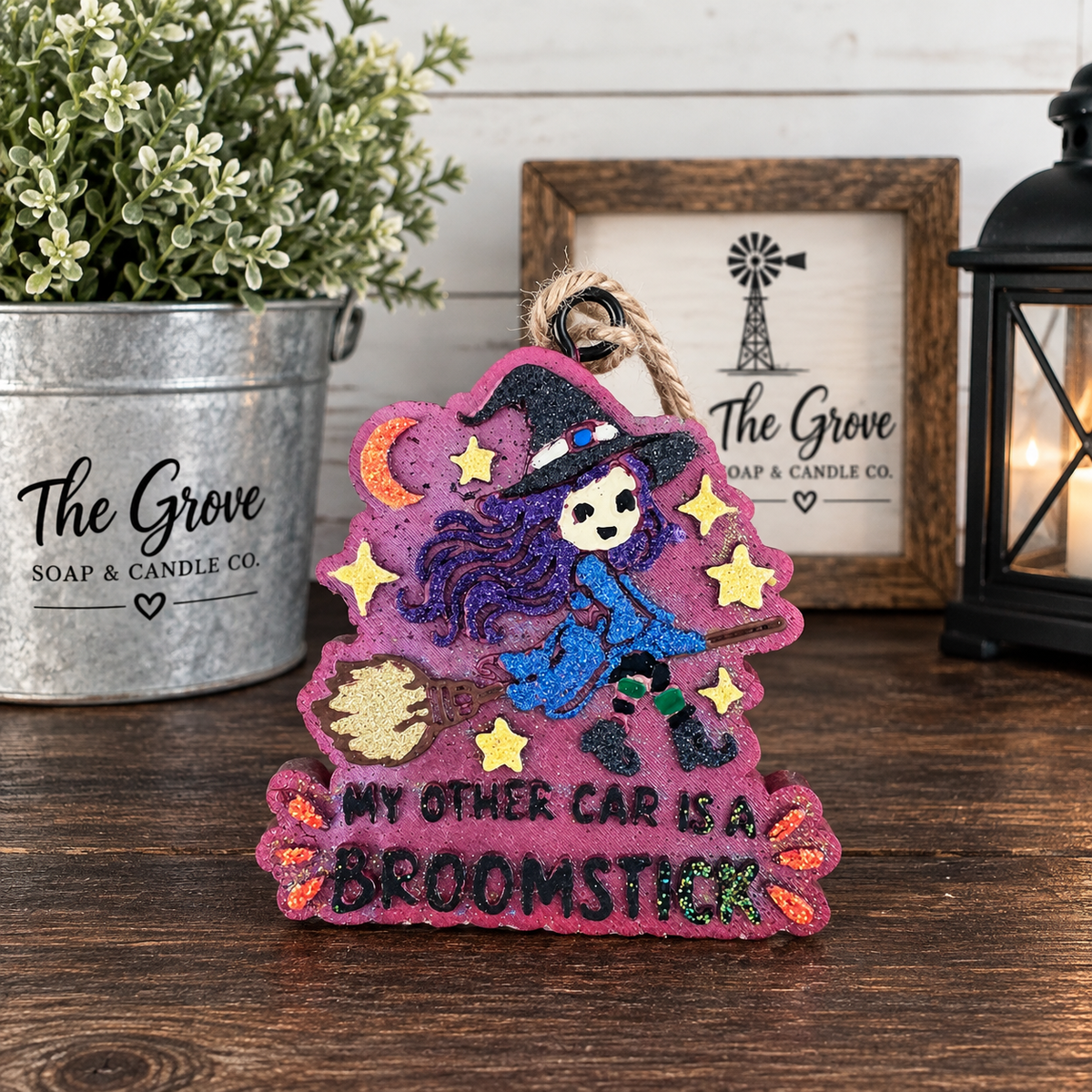 Broomstick Bonnie Car Freshie