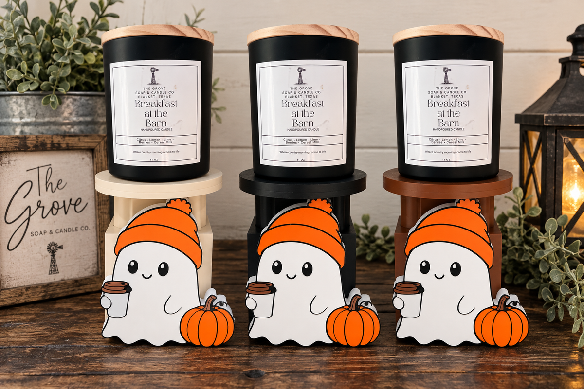 The Candle Perch-Pumpkin Pickin’ Polly Edition