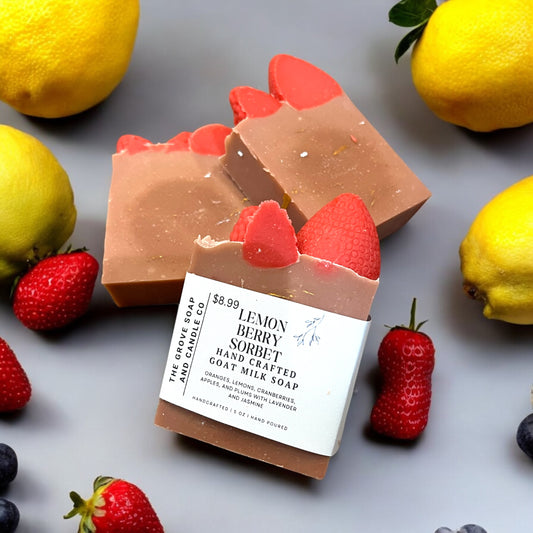 Lemon Berry Sorbet Goat Milk Soap