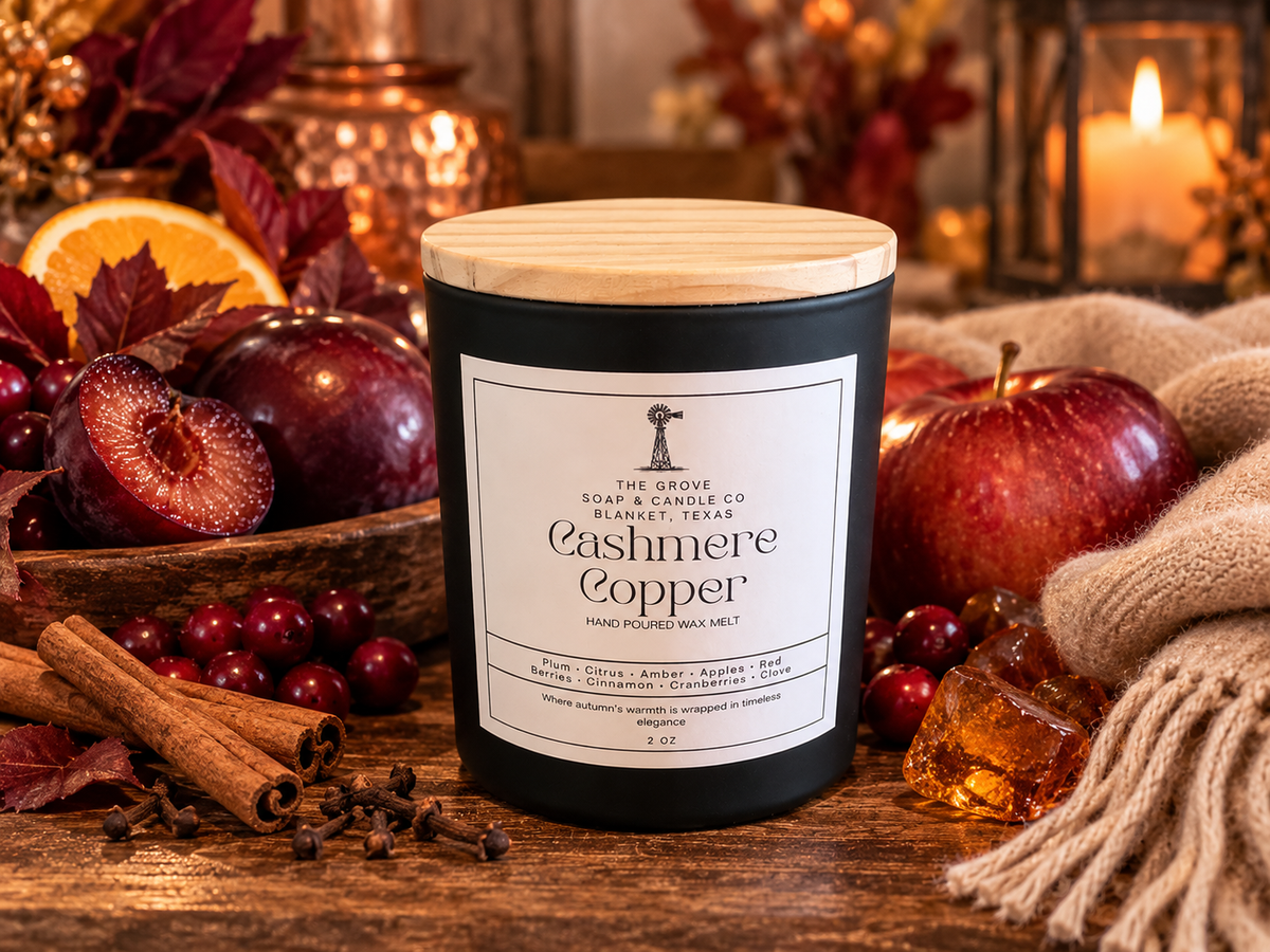 Cashmere Copper Candle