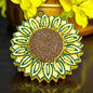 Summer Sunflower Car Freshie-scented glittered aroma beads