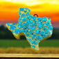 The Texan Car freshie-Glittered state aroma beads
