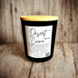 Desert Camo Scented Candle – 11oz Black Ceramic with Wooden Wick – Mahogany, Teakwood, Sugared Pear & Spice – Coconut Paraffin Wax