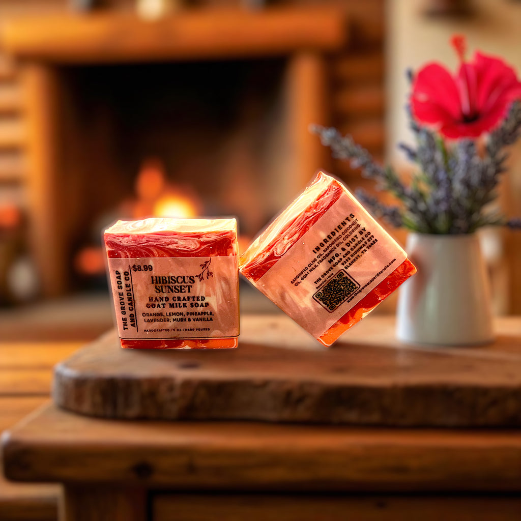 Hibiscus Sunset Goat Milk Soap