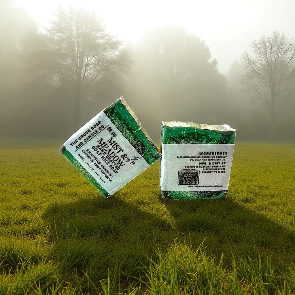 Mist & Meadow Goat Milk Soap-Eucalyptus, Spearmint, Lavender and Chamomile