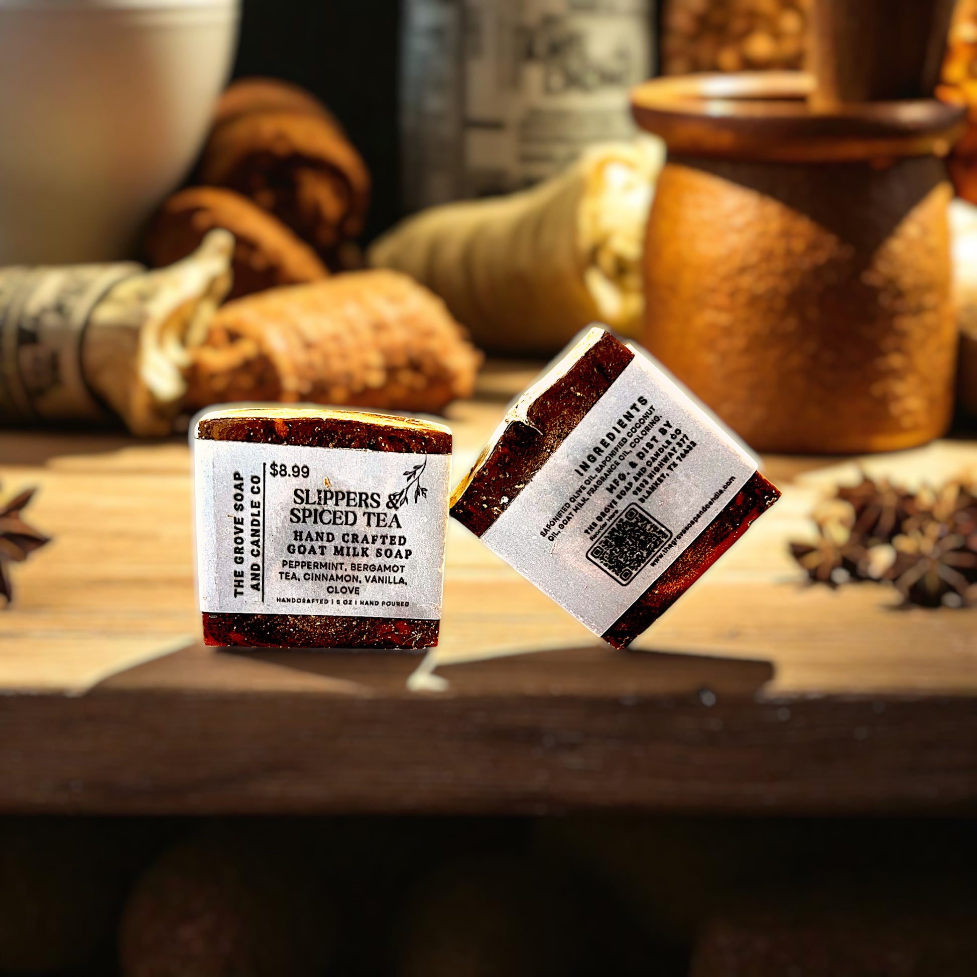 Slippers & Spiced Tea Goat Milk Soap